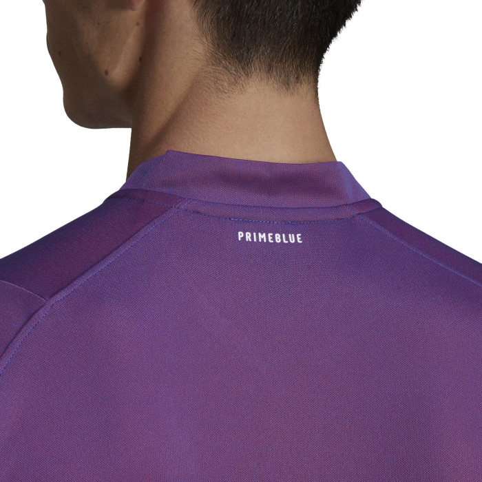 Adidas PrimeBlue Herenpolo PE21 - lichtgrijs, paars
