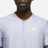 Nike Court Advantage Heren zomerpolo 2021 - wit, licht indigo