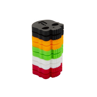 Prince Schedel 2021 anti-vibrator - zwart, wit, rood, oranje, neongroen