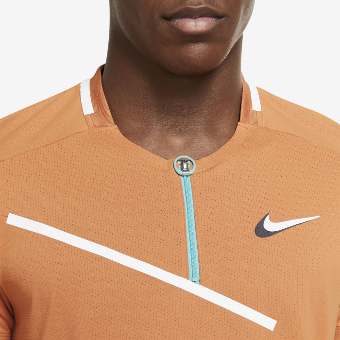 Nike Slam Herenpolo 1/2 Zip Lente 2022 - oranje