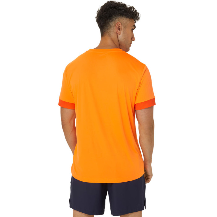 Asics SS Shocking Heren Kort T-shirt Oranje PE24